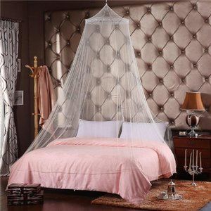 1PCS Mosquito Nets,Insect Bug Protection Bed Canopy Elegant Lace Hanging Curtain